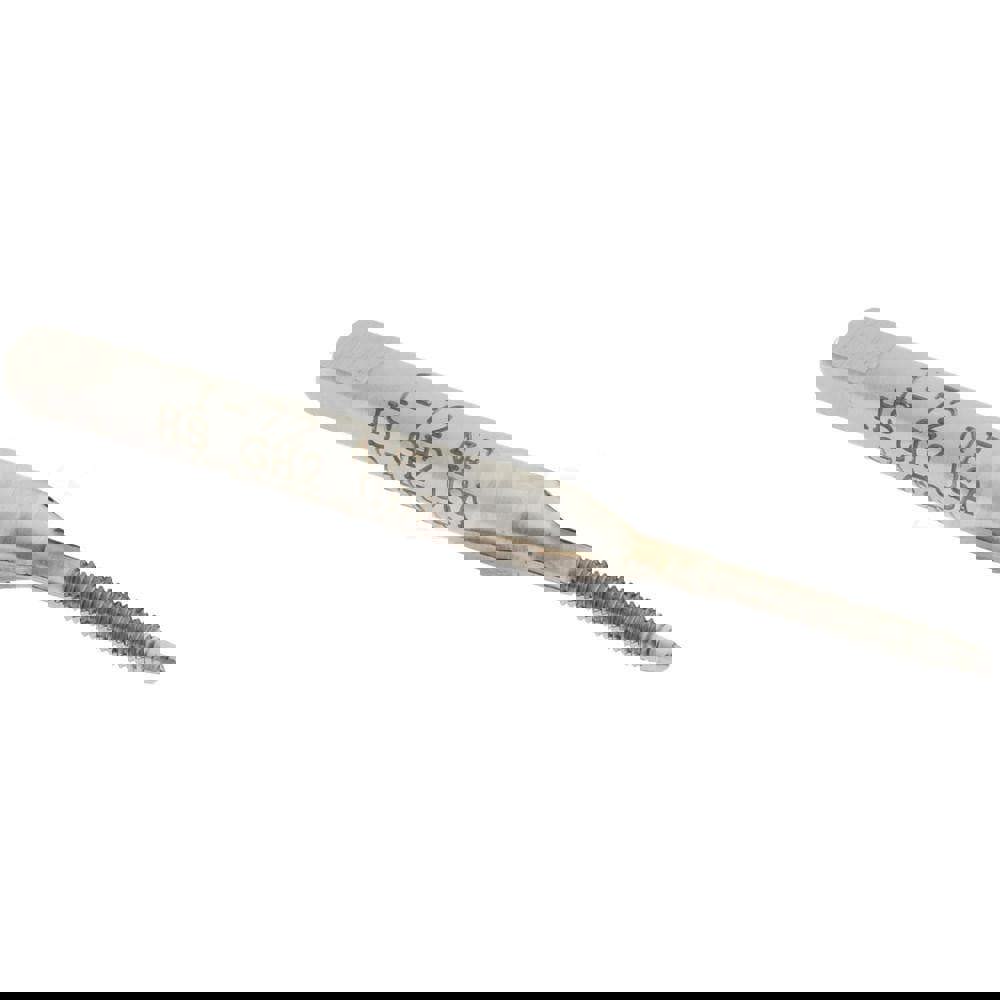 Straight Flute Tap: #1-72 UNF, 2 Flutes, Plug, 2B Class of Fit, High Speed Steel, Bright/Uncoated