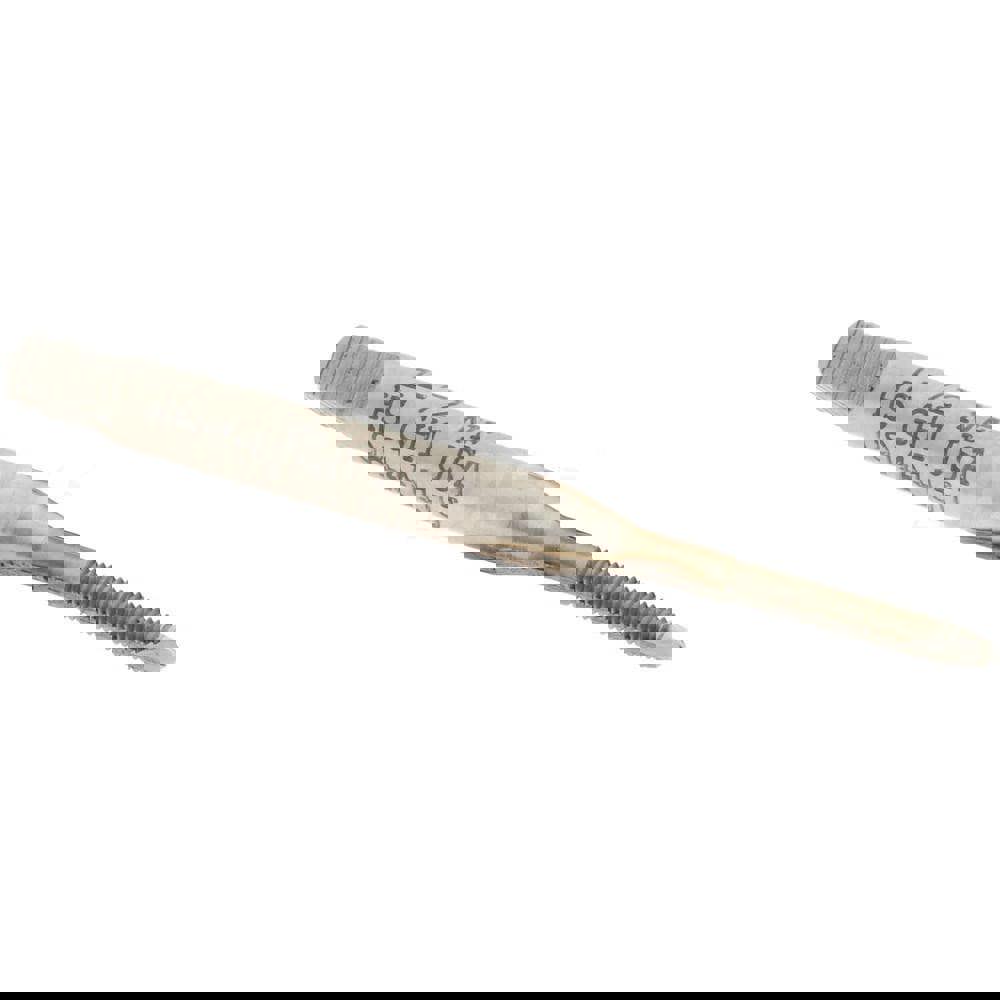 Spiral Point Tap: #1-72 UNF, 2 Flutes, Plug, 3B Class of Fit, High Speed Steel, Bright Finish