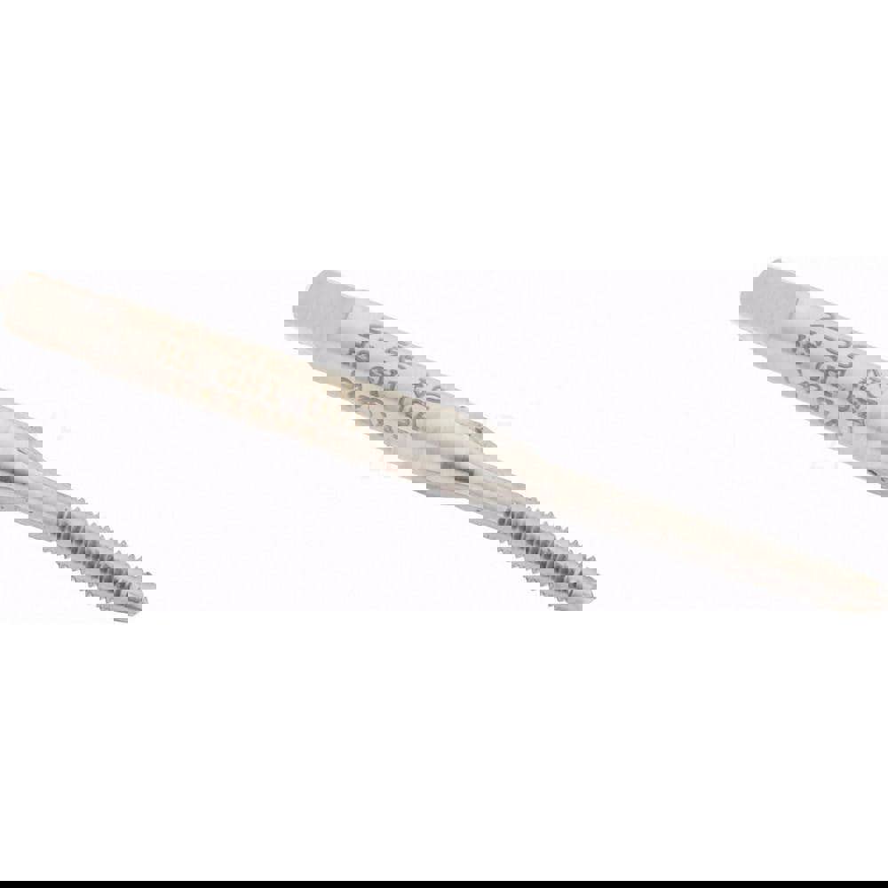 Straight Flute Tap: #2-56 UNC, 3 Flute, Plug Chamfer, 2B Class of Fit, High-Speed Steel, Bright/Uncoated Finish