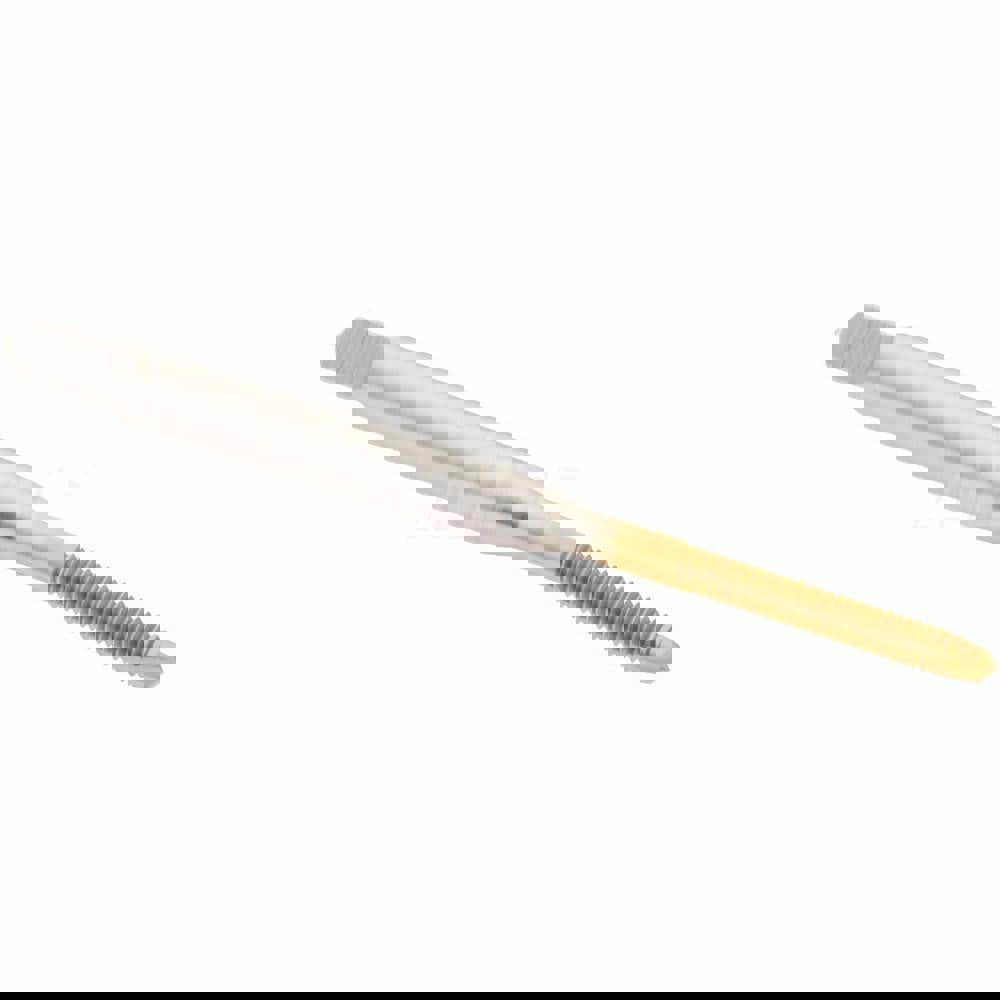 Spiral Point Tap: #3-56 UNF, 2 Flutes, Plug, 2B Class of Fit, High Speed Steel, TiN Coated