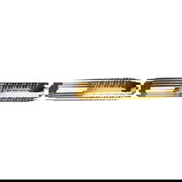 Spiral Point Tap: #4-36, UNS, 2 Flutes, Plug, High Speed Steel, TiN Finish