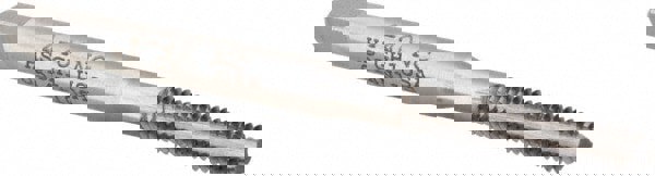 Straight Flute Tap: #4-40 UNC, 3 Flutes, Bottoming, High Speed Steel, Bright/Uncoated