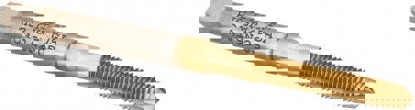 Spiral Point Tap: #4-48 UNF, 2 Flutes, Plug, 2B Class of Fit, High Speed Steel, TiN Coated