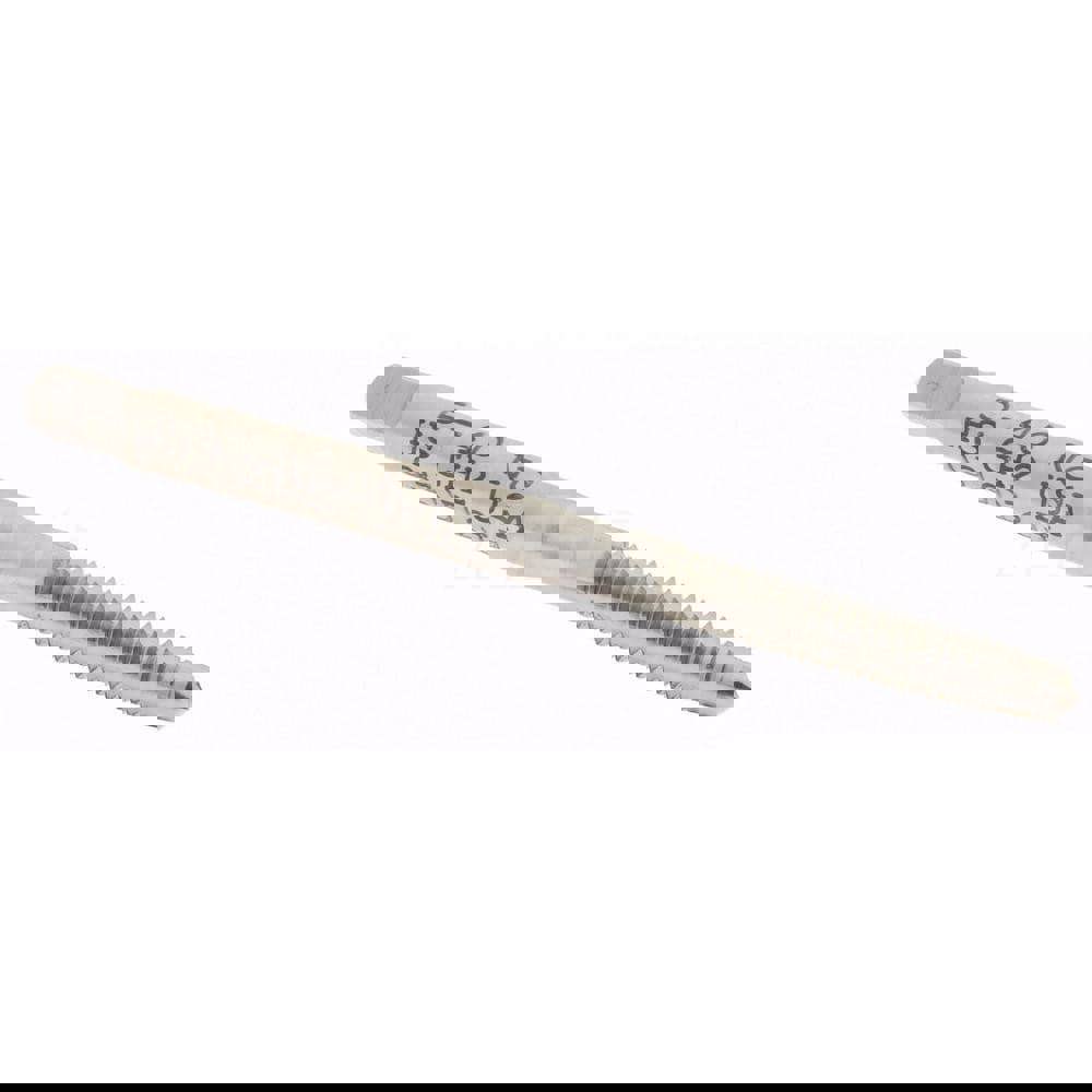 Straight Flute Tap: #5-40 UNC, 3 Flutes, Taper, 2B/3B Class of Fit, High Speed Steel, Bright/Uncoated