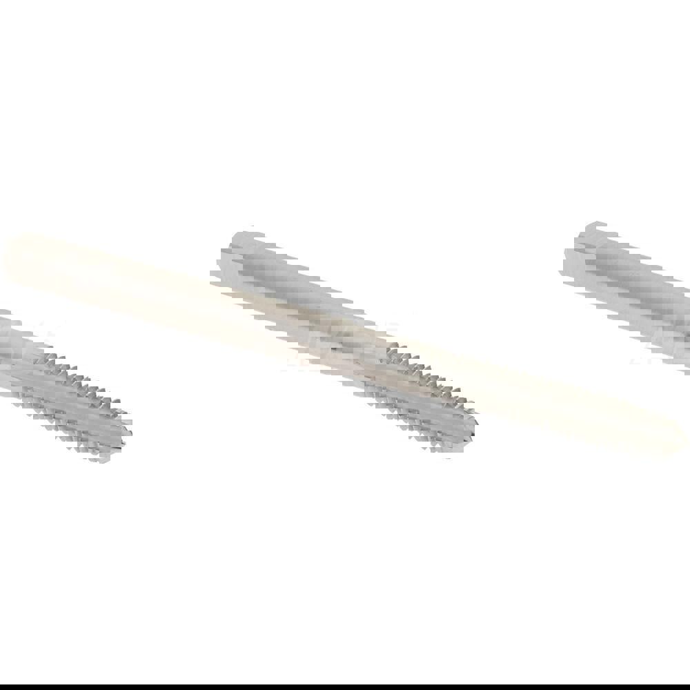 Straight Flute Tap: #5-40 UNC, 3 Flutes, Plug, 2B/3B Class of Fit, High Speed Steel, Bright/Uncoated