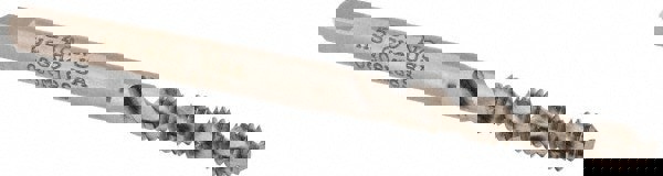 Spiral Flute Tap: #5-40, UNC, 2 Flute, Bottoming, 2B & 3B Class of Fit, High Speed Steel, Bright/Uncoated