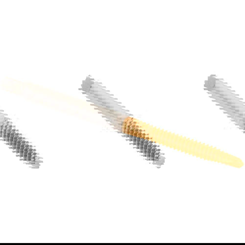 Spiral Point Tap: #6-32 UNC, 2 Flutes, Plug, 2B Class of Fit, High Speed Steel, TiN Coated