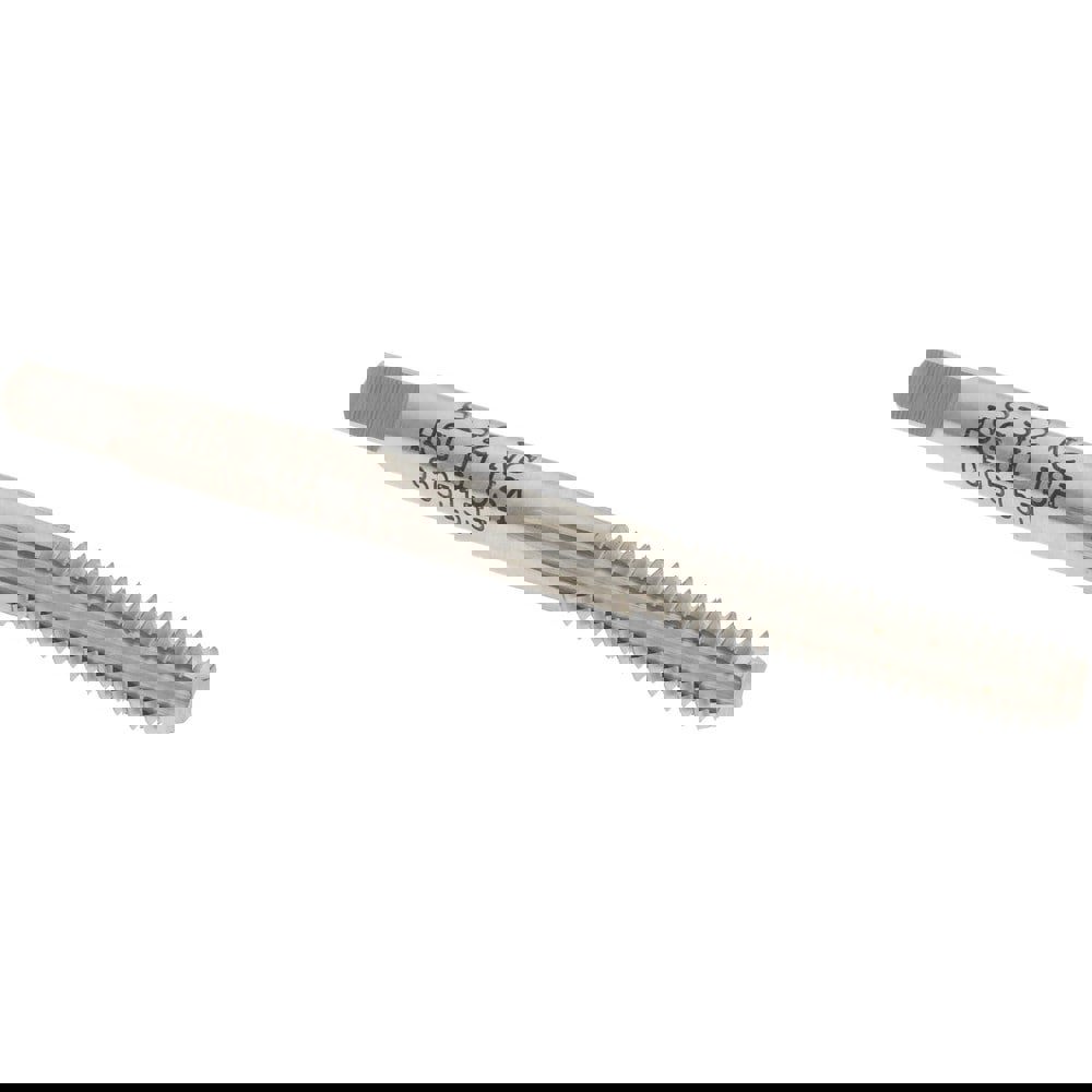 Straight Flute Tap: #8-32 UNC, 4 Flutes, Bottoming, High Speed Steel, Bright/Uncoated