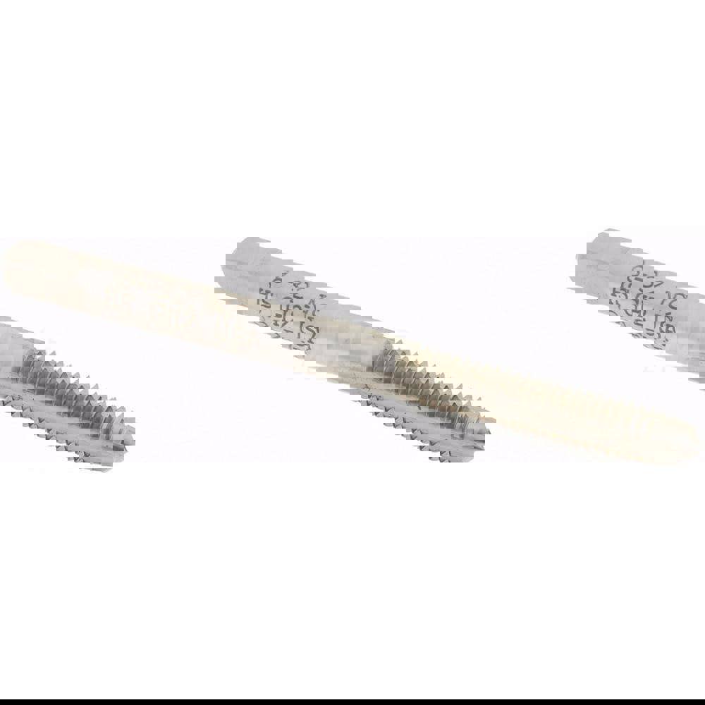 Straight Flute Tap: #8-32 UNC, 3 Flutes, Plug, 3B Class of Fit, High Speed Steel, Bright/Uncoated