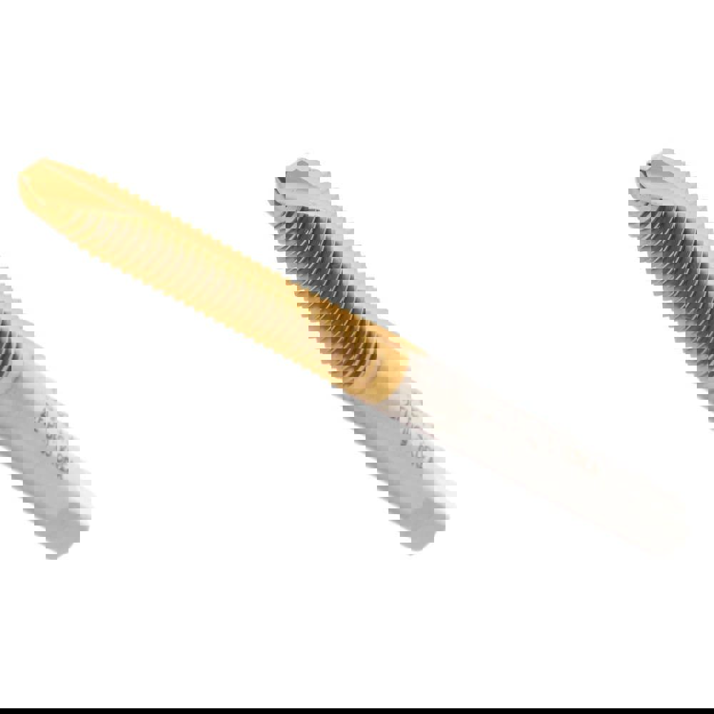 Spiral Point Tap: #8-32 UNC, 2 Flutes, Plug, 3B Class of Fit, High Speed Steel, TiN Coated