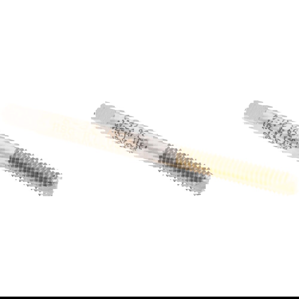 Spiral Point Tap: #8-32, UNC, 2 Flutes, Bottoming, High Speed Steel, Bright Finish