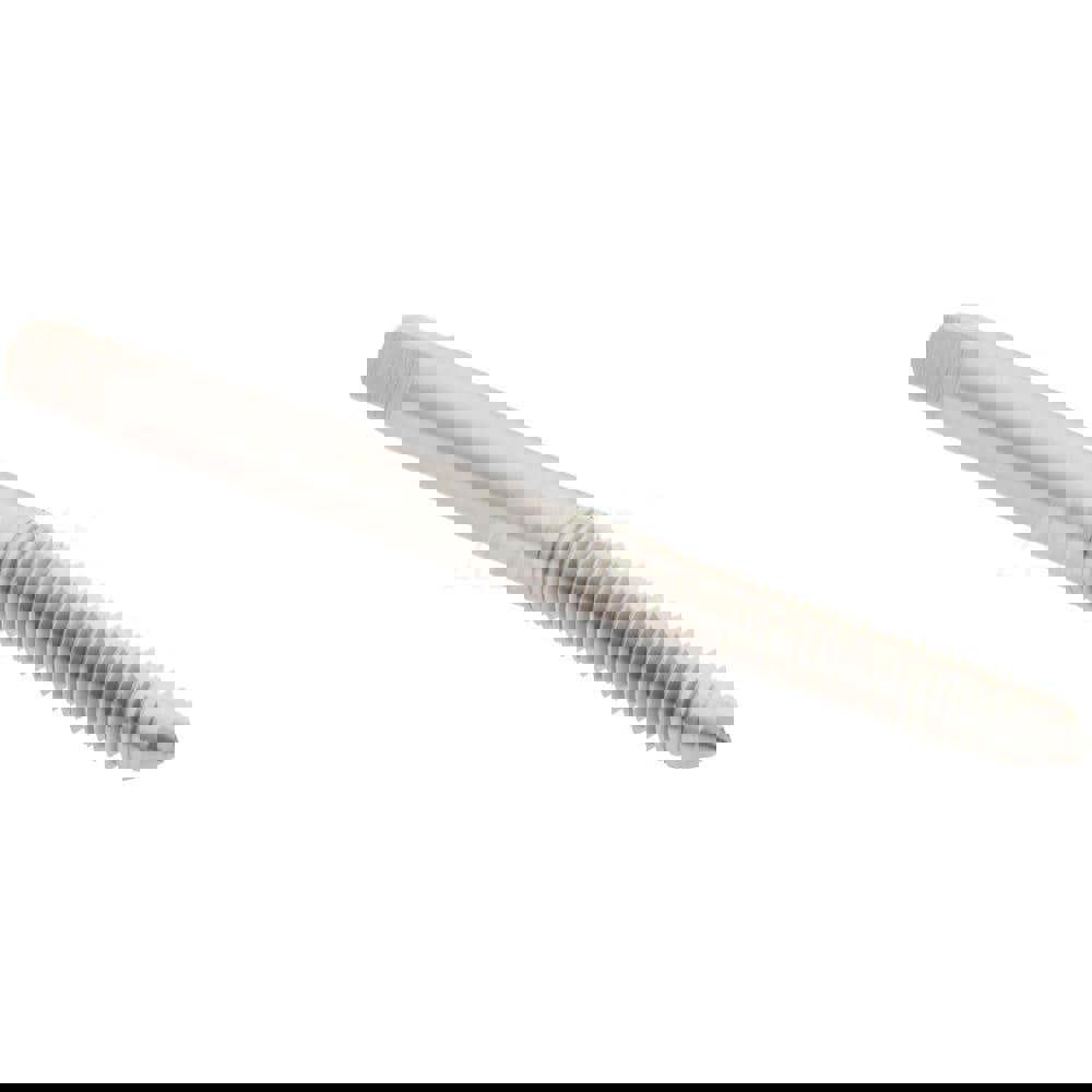 Straight Flute Tap: #10-32 UNF, 2 Flutes, Plug, 2B Class of Fit, High Speed Steel, Bright/Uncoated