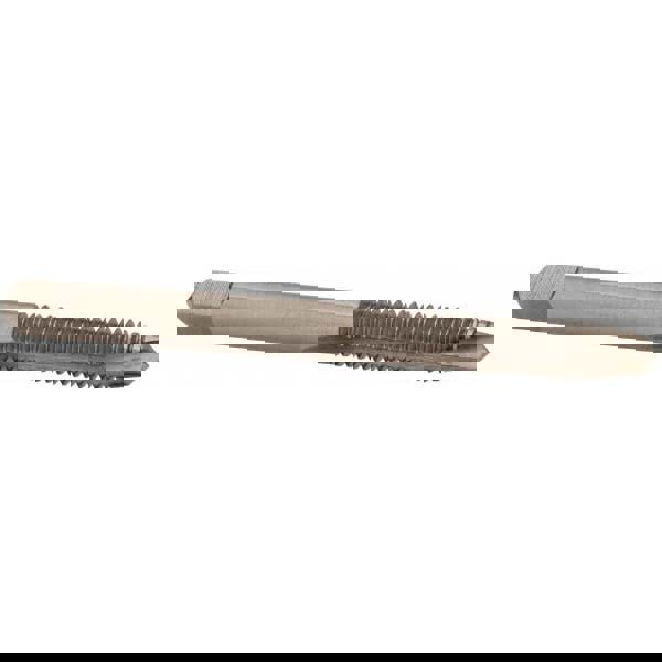 Spiral Point Tap: #12-24, UNC, 2 Flutes, Plug, High Speed Steel, Bright Finish