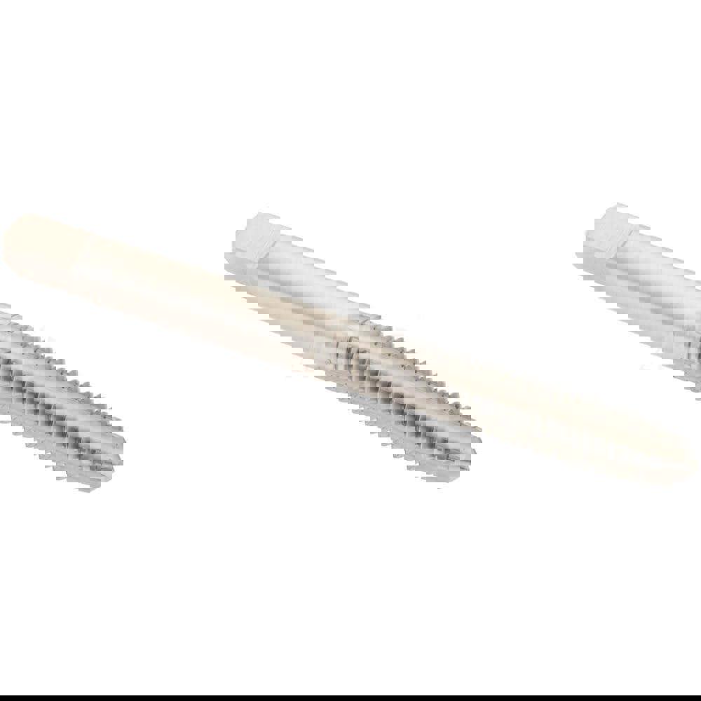 Straight Flute Tap: #12-24 UNC, 4 Flutes, Plug, 2B/3B Class of Fit, High Speed Steel, Bright/Uncoated