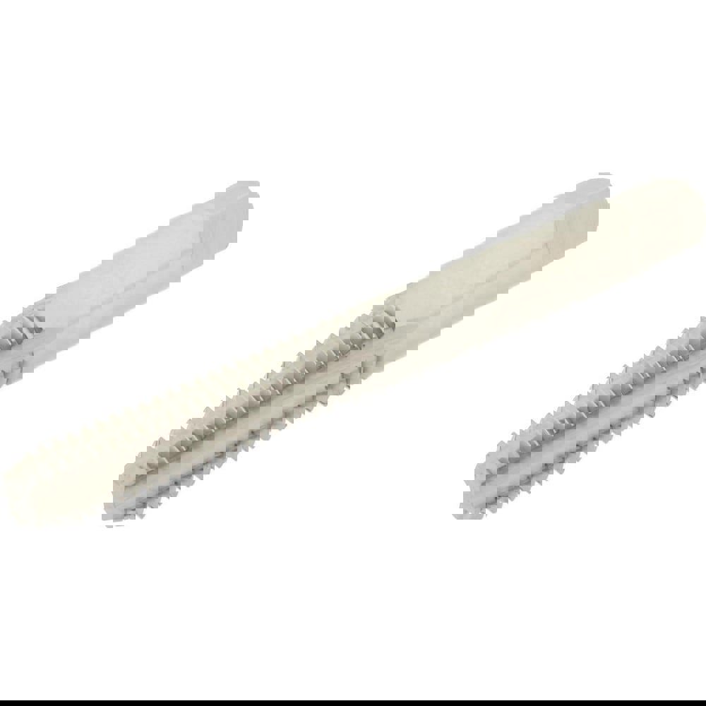 Straight Flute Tap: 1/4-20 UNC, 4 Flutes, Bottoming, High Speed Steel, Bright/Uncoated