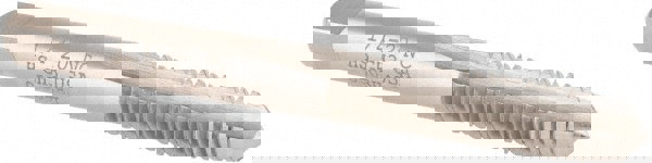 Straight Flute Tap: 1/4-20 UNC, 2 Flutes, Plug, 3B Class of Fit, High Speed Steel, Bright/Uncoated