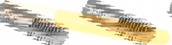 Spiral Point Tap: 1/4-20 UNC, 2 Flutes, Plug, 3B Class of Fit, High Speed Steel, TiN Coated