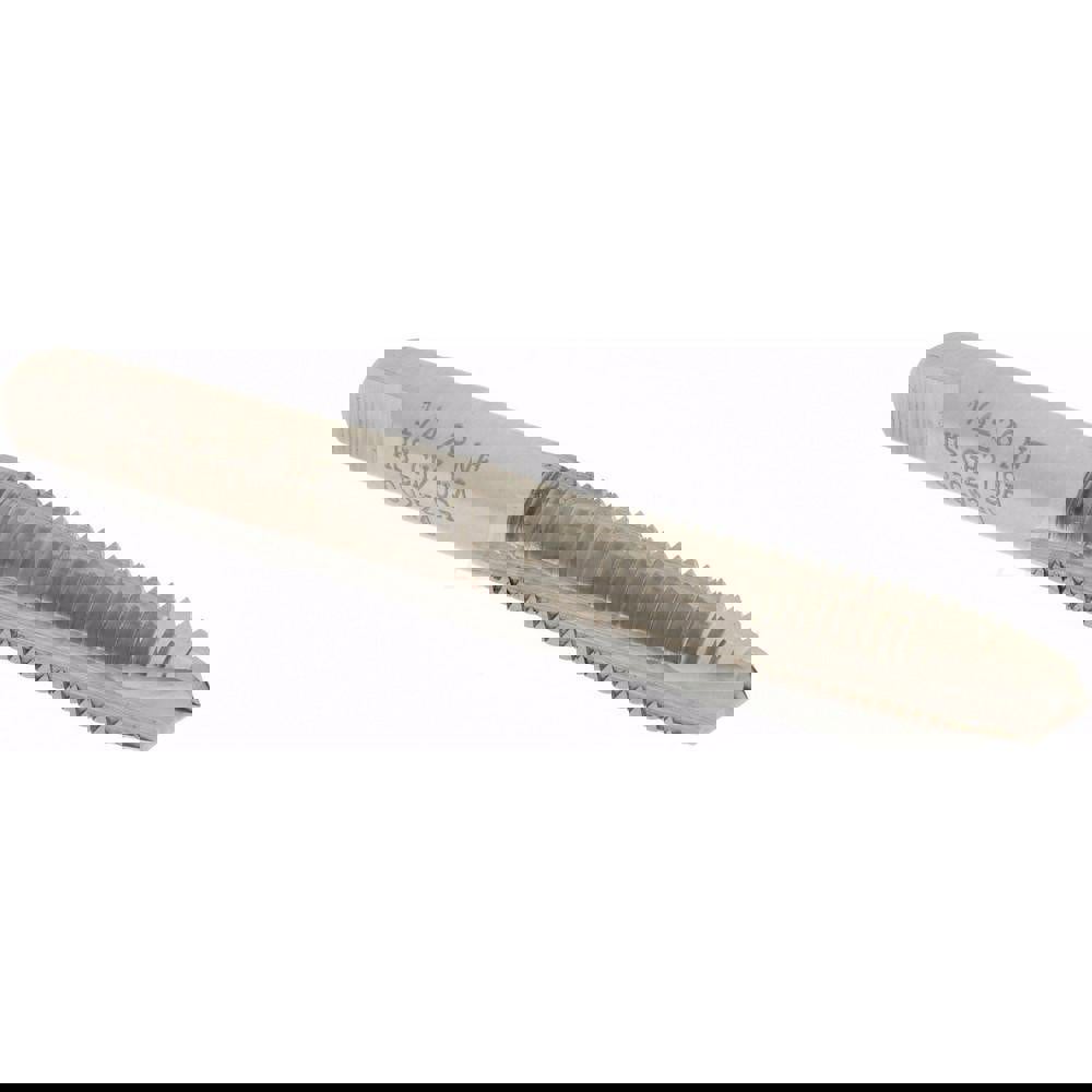 Spiral Point Tap: 1/4-28 UNF, 3 Flutes, Plug, High Speed Steel, Bright Finish