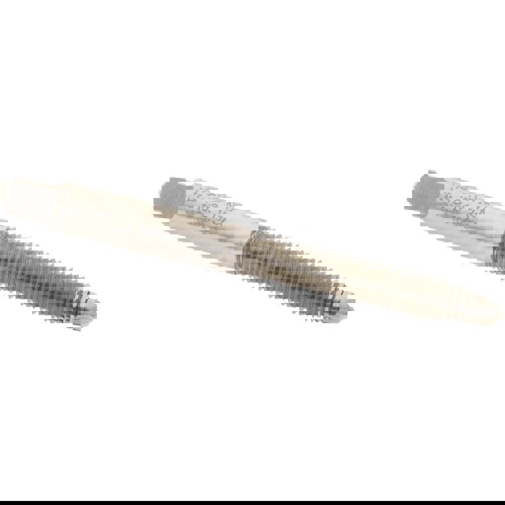 Spiral Point Tap: 1/4-28 UNF, 2 Flutes, Plug, High Speed Steel, Bright Finish