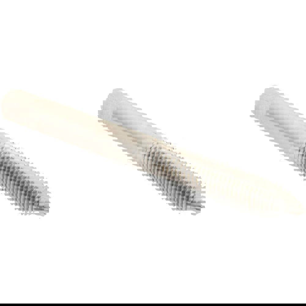 Spiral Point Tap: 1/4-28 UNF, 2 Flutes, Plug, 3B Class of Fit, High Speed Steel, Bright Finish