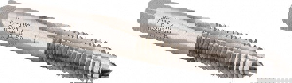 Spiral Point Tap: 5/16-18 UNC, 2 Flutes, Plug, High Speed Steel, Bright Finish