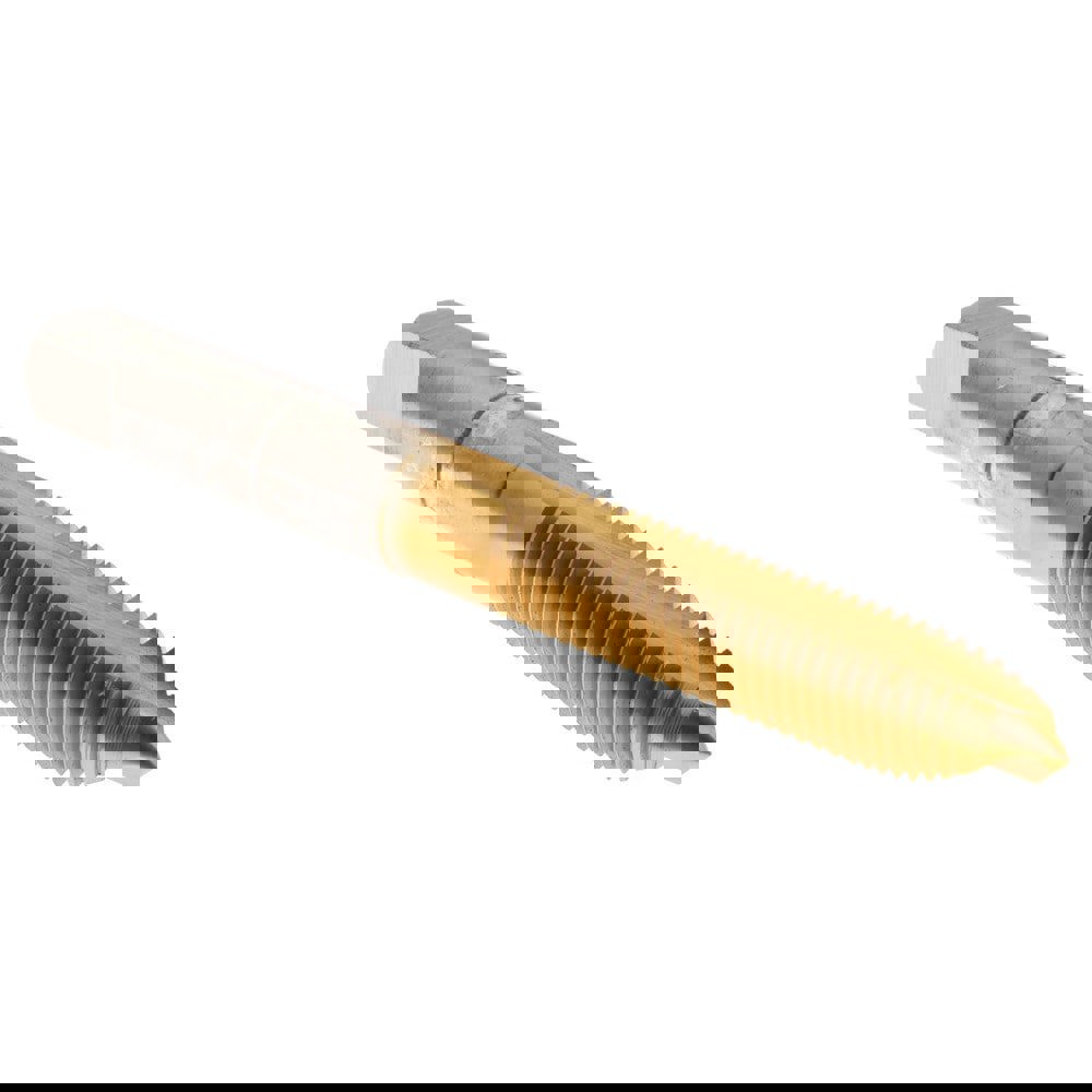 Spiral Point Tap: 5/16-24 UNF, 2 Flutes, Plug, High Speed Steel, TiN Coated