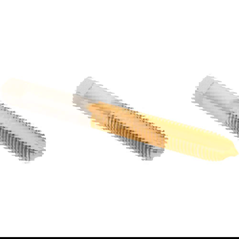 Spiral Point Tap: 5/16-24 UNF, 2 Flutes, Plug, 3B Class of Fit, High Speed Steel, TiN Coated