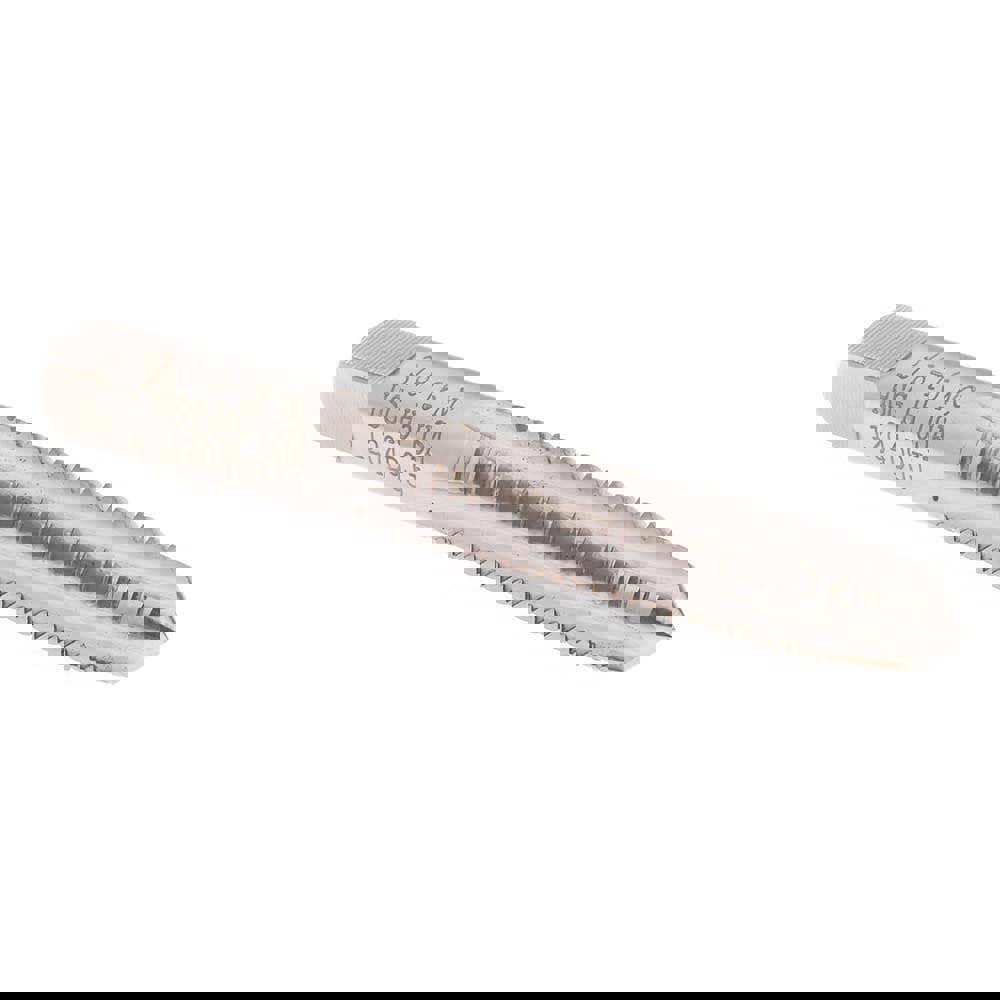 Straight Flute Tap: 3/8-16 UNC, 4 Flutes, Plug, 2B Class of Fit, High Speed Steel, Bright/Uncoated