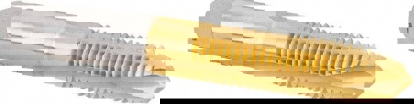 Spiral Point Tap: 3/8-16 UNC, 3 Flutes, Plug, High Speed Steel, TiN Coated