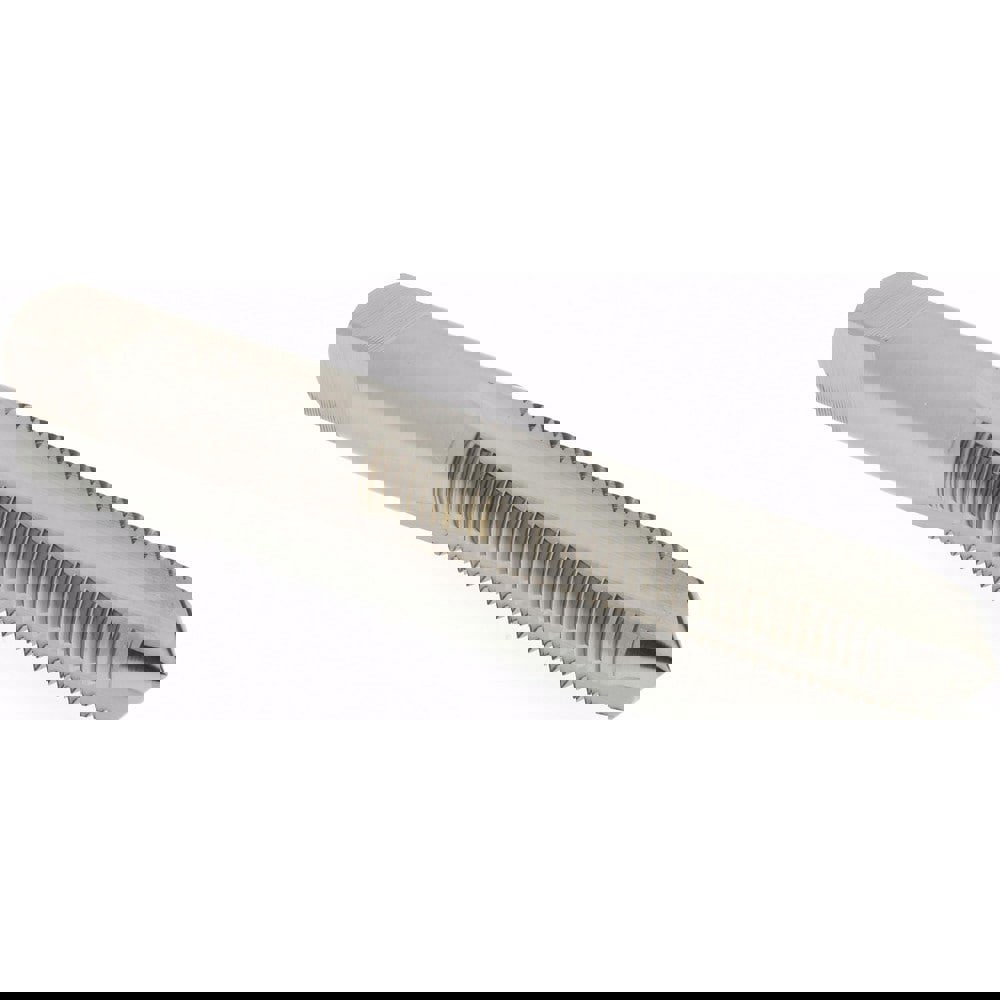 Straight Flute Tap: 3/8-24 UNF, 3 Flutes, Plug, 3B Class of Fit, High Speed Steel, Bright/Uncoated