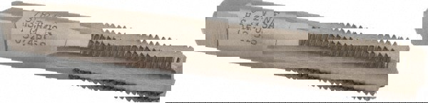 Straight Flute Tap: 3/8-24 UNF, 4 Flutes, Bottoming, 2B Class of Fit, High Speed Steel, Bright/Uncoated