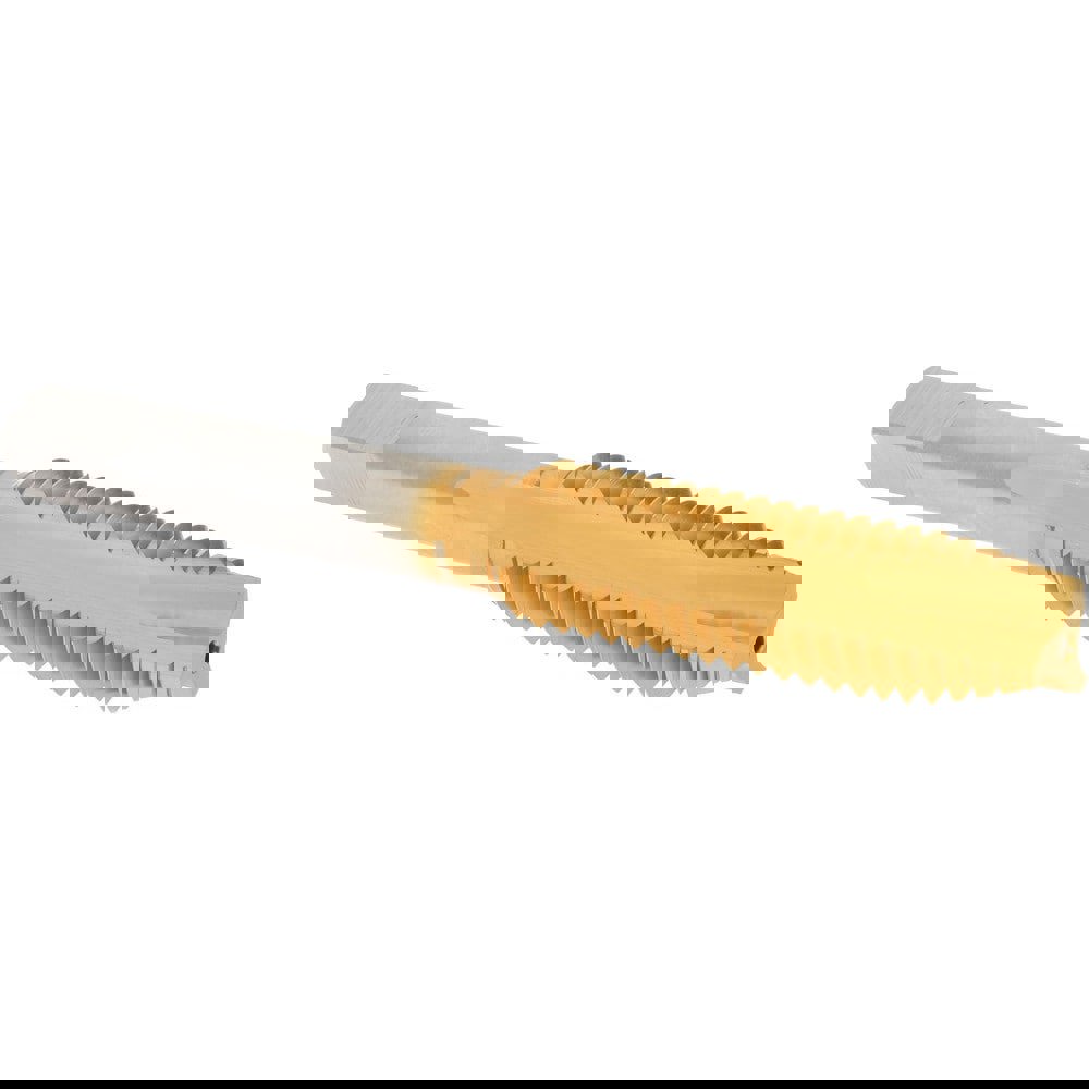 Spiral Point Tap: 7/16-14 UNC, 3 Flutes, Plug, High Speed Steel, TiN Coated