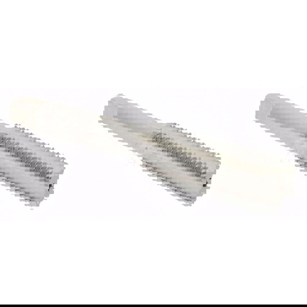 Straight Flute Tap: 7/16-20 UNF, 4 Flutes, Bottoming, High Speed Steel, Bright/Uncoated