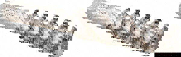 Spiral Flute Tap: 1/2-20 UNF, 3 Flutes, Bottoming, 3B Class of Fit, High Speed Steel, Bright/Uncoated