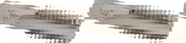 Straight Flutes Tap: 5/8-11, UNC, 4 Flutes, Plug, High Speed Steel, Bright/Uncoated