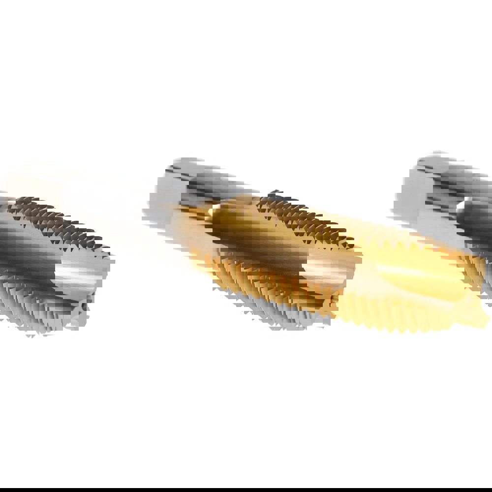 Spiral Point Tap: 3/4-10 UNC, 3 Flutes, Plug, High Speed Steel, TiN Coated