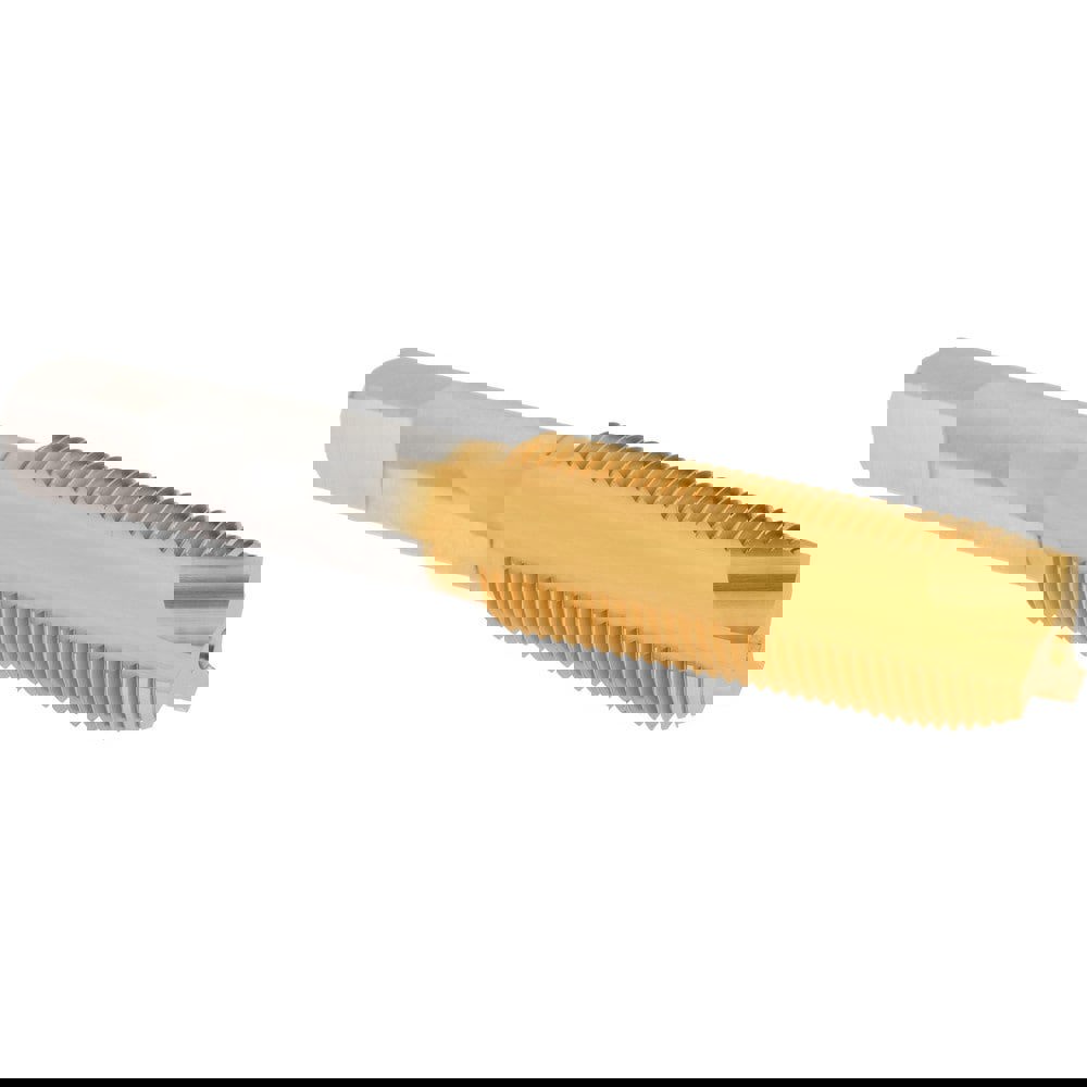 Spiral Point Tap: 3/4-16, UNF, 3 Flutes, Plug, 3B, High Speed Steel, TiN Finish