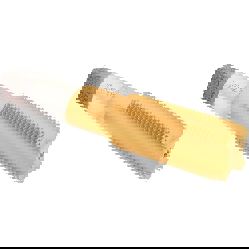 Straight Flutes Tap: 1-1/8-12, UNF, 4 Flutes, Plug, 3B, High Speed Steel, TiN Finish