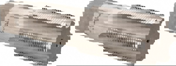 Straight Flutes Tap: 1-1/2-12, UNF, 6 Flutes, Plug, 3B, High Speed Steel, Bright/Uncoated