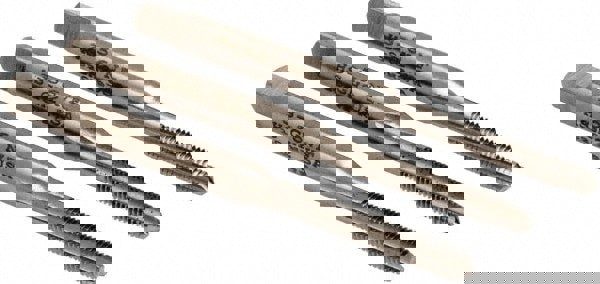 Tap Set: #3-56 UNF, 3 Flute, High Speed Steel, Bright Finish