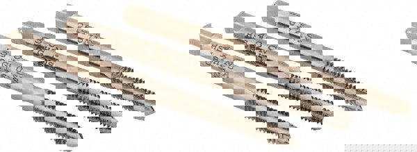 #5-40 UNC, 3 Flute, Bottoming, Plug & Taper, Bright Finish, High Speed Steel Tap Set