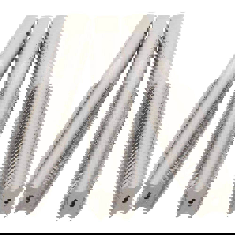 Tap Set: 1/2-13 UNC, 4 Flute, High Speed Steel, Bright Finish