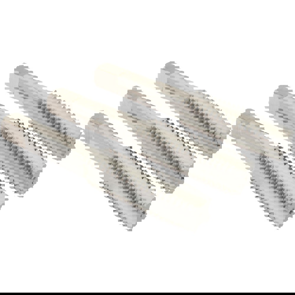 Tap Set: 5/8-11 UNC, 4 Flute, High Speed Steel, Bright Finish