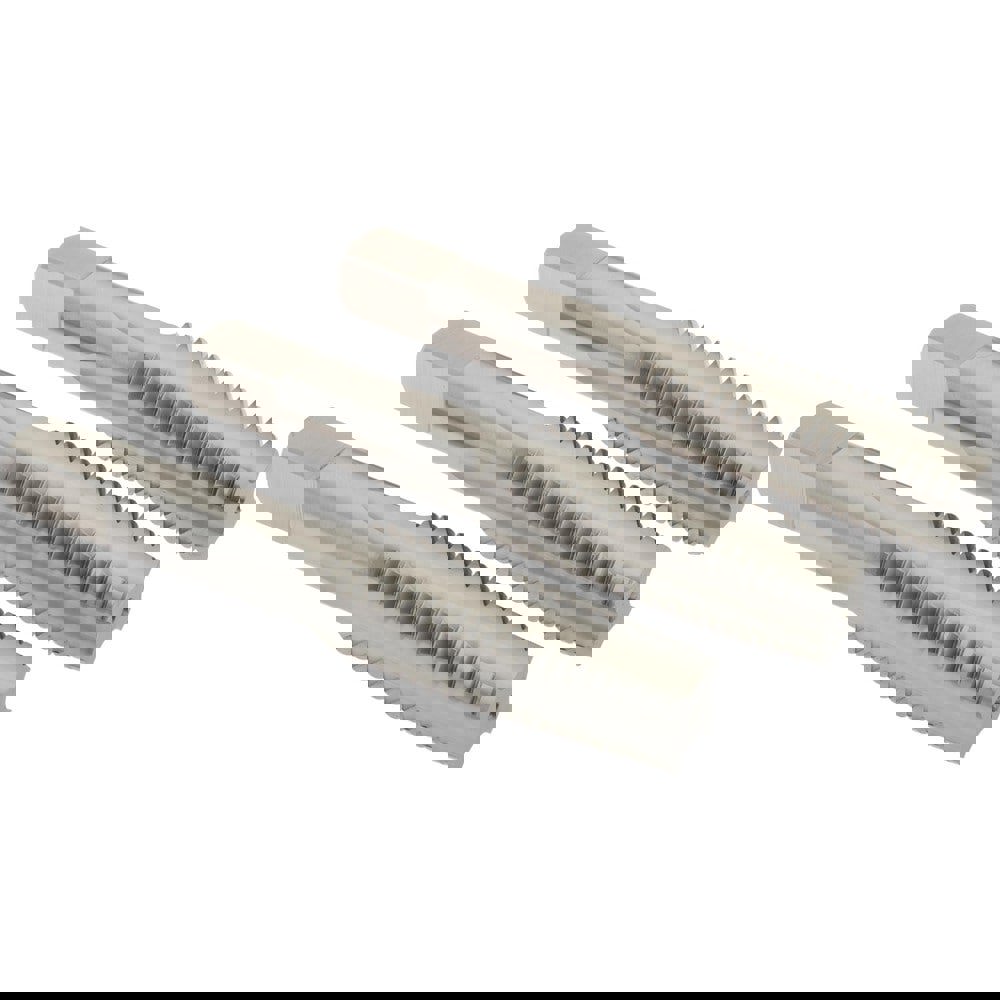 Tap Set: 3/4-10 UNC, 4 Flute, High Speed Steel, Bright Finish