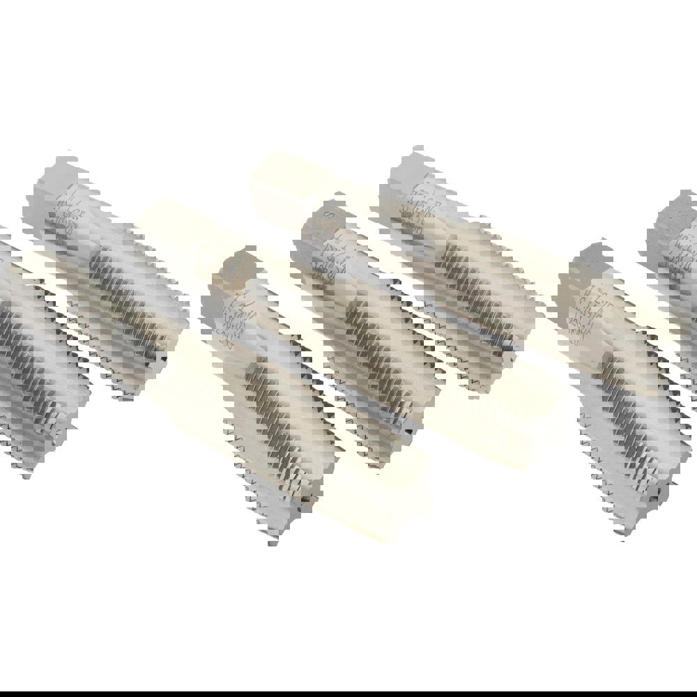 Tap Set: 1-12 UNF, 4 Flute, High Speed Steel, Bright Finish