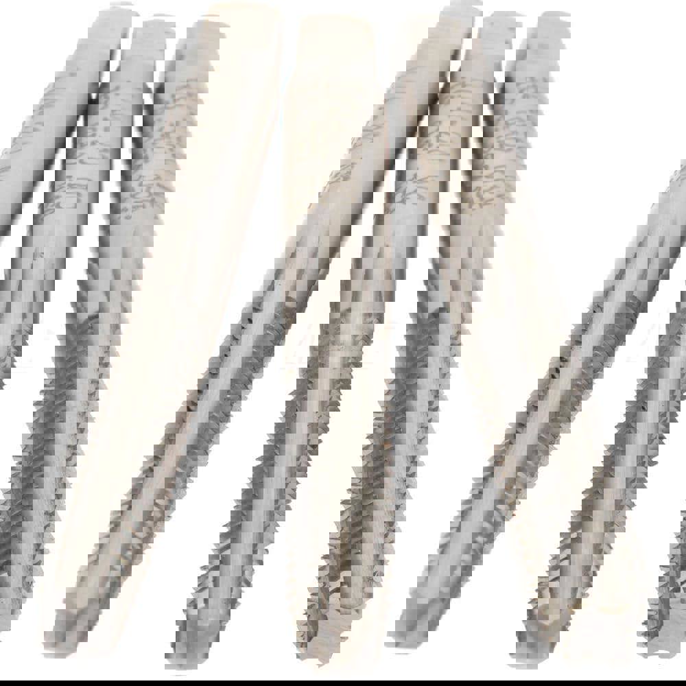 Tap Set: 1/4-20 UNC, 4 Flute, High Speed Steel, Bright Finish