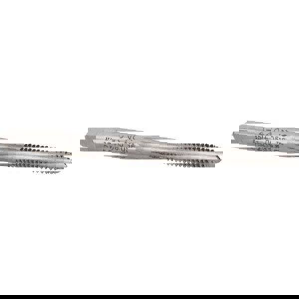 Straight Flute Tap: #4-40 UNC, 3 Flutes, Plug, High Speed Steel, Bright/Uncoated