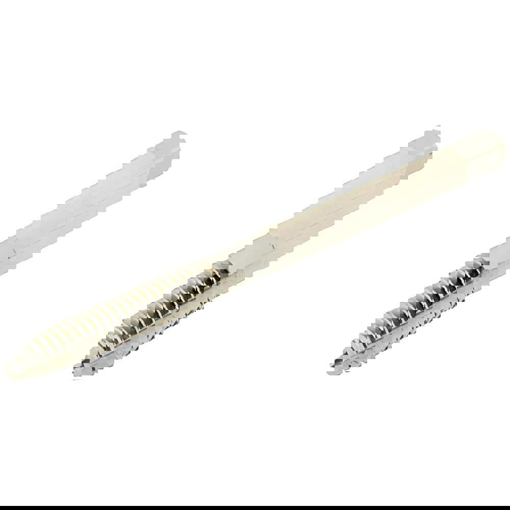 Spiral Point Tap: #6-32, UNC, 2 Flutes, Plug, High Speed Steel, Bright Finish