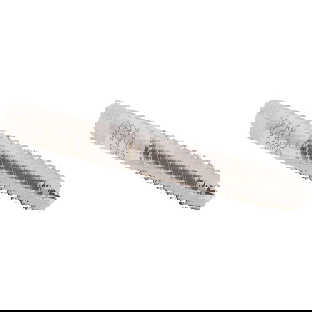 Straight Flute Tap: 3/8-16 UNC, 3 Flutes, Plug, High Speed Steel, Bright/Uncoated