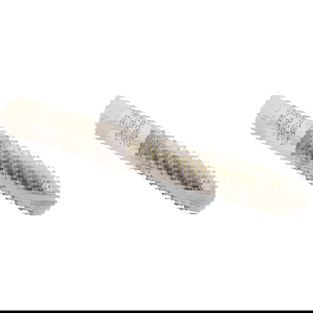 Spiral Point Tap: 3/8-16, UNC, 3 Flutes, Plug, High Speed Steel, Bright Finish